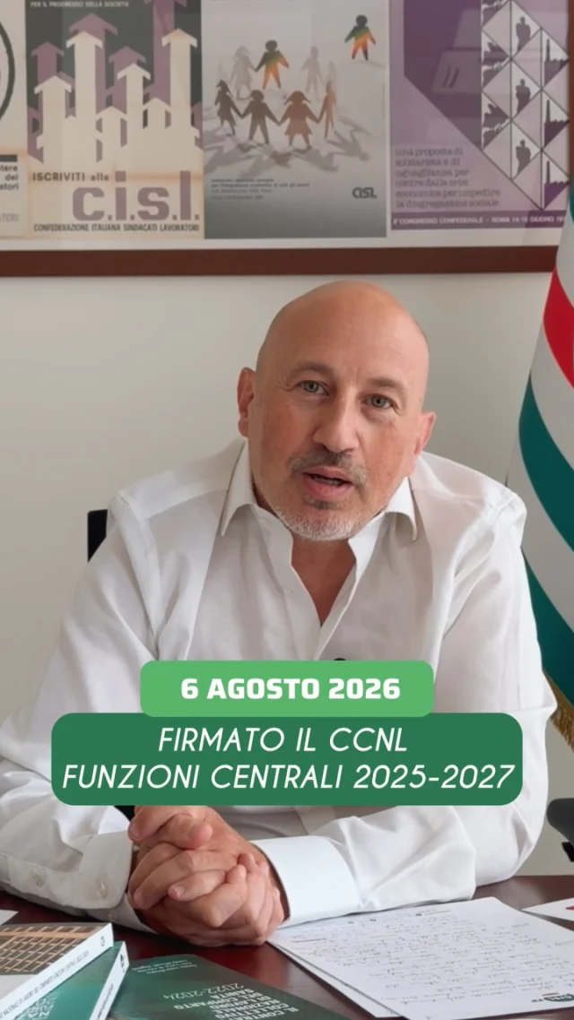 ✍️ FIRMATO. Il CCNL Funzioni Centrali 2025-2027 è realtà: per la prima volta nella storia del pubblico impiego, un contratto firmato in piena vigenza.

🎥 Nel video, il Segretario generale aggiunto CISL FP Angelo Marinelli fa il punto: aumenti fino a 221 € lordi al mese (+7,6%), aumenti e arretrati in busta paga entro 30 giorni, nuove tutele per turnisti, genitorialità e salute, formazione e prime regole sull’intelligenza artificiale.

Insieme lo faremo

#CISLFP #FunzioniCentrali #CCNL #InsiemeLoFaremo #PubblicoImpiego